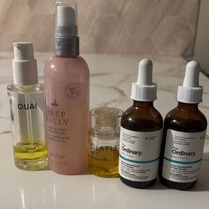 OUAI Hair Oil, prep rally, olaplex. The ordinary hair serum . BUNDLE
